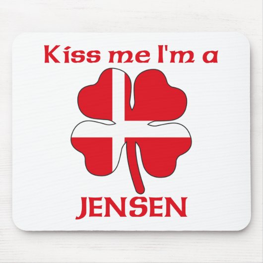 Personalisierte dänische küssen mich, den ich mousepad (Vorne)