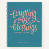 Personalisierte Dankbarkeit zählen Notizblock (Vorderseite)