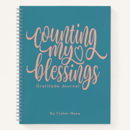 Personalisierte Dankbarkeit zählen Notizblock