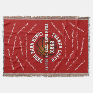 Personalisierte Dankeschön-Geschenke für Basketbal Decke