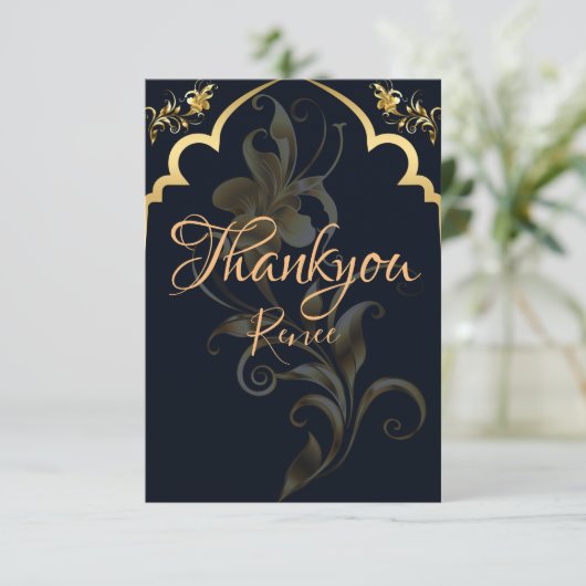 Personalisierte Dankeschön-Karte Dankeskarte (Stehend Vorderseite)