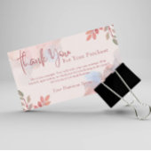 Personalisierte Dankeschön-Karte für den Kunden Visitenkarte