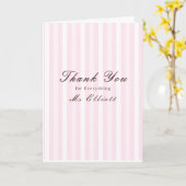 Personalisierte Dankeschön-Lehrerkarte Pink Mist Karte (Gelbe Blume)