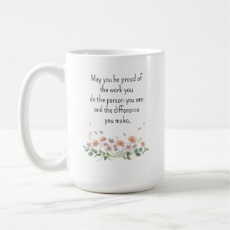 Personalisierte Dankeschön-Wildblumen Kaffeetasse