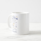 Personalisierte Dankesgeschenke für Ärzte Kaffeetasse (Vorderseite Links)