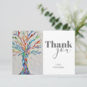 Personalisierte Dankeskarte (Stehend Vorderseite)