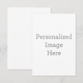 8.89 cm x 12.7 cm Flache Dankeskarte (Vorne/Hinten)