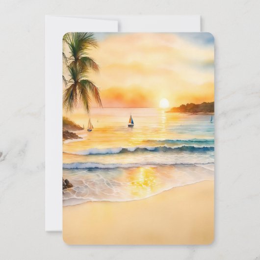 Personalisierte Dankeskarte Einladung (Rückseite)