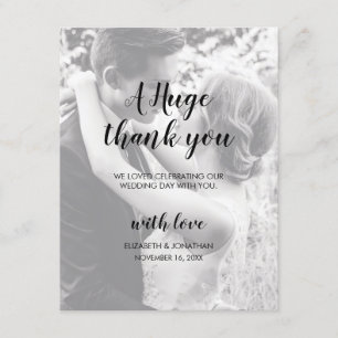 Personalisierte Dankeskarten zur Hochzeit mit 2 Fo Einladung