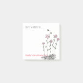 Personalisierte Dankesnotelets - Schreiben und Sic Post-it Klebezettel (Vorderseite)