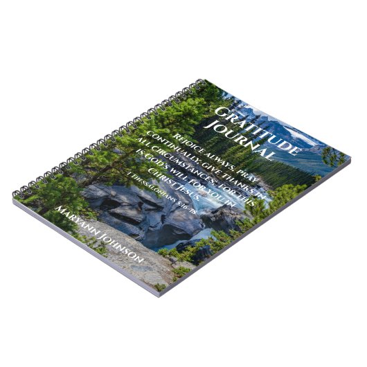 Personalisierte Dankeszeitschrift für Wald Notizblock (Linke Seite)