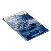 Personalisierte Dankeszeitung mit den Bergen Notizblock (Rechte Seite)