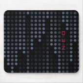 Personalisierte Dark Polka Dots Matrix gemustert Mousepad (Vorne)