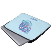 Personalisierte Darstellung der Regenbogenozeansee Laptopschutzhülle (Vorne Knopf)