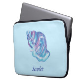 Personalisierte Darstellung der Regenbogenozeansee Laptopschutzhülle (Vorderseite Links)