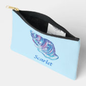 Personalisierte Darstellung der Regenbogenozeansee Zubehörtasche (Offen)