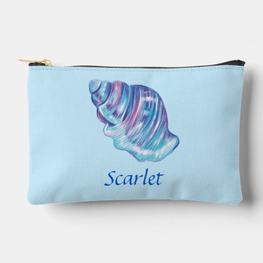 Personalisierte Darstellung der Regenbogenozeansee Zubehörtasche (Vorderseite)