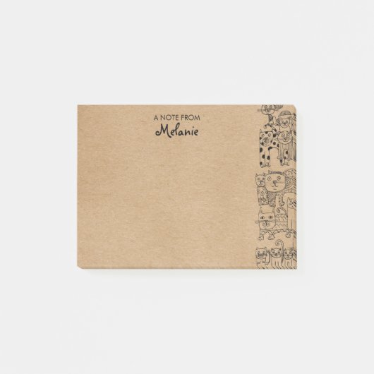 Personalisierte Darstellung der Rustikalkette Post-it Klebezettel (Vorderseite)