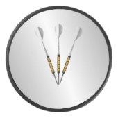 Personalisierte Darts/Monogramm Eishockey Puck (Vorderseite)