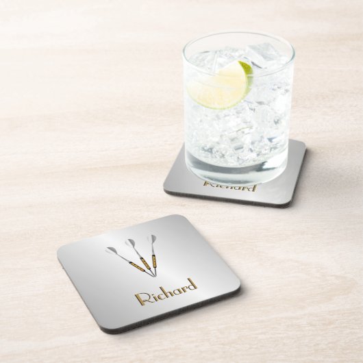 Personalisierte Darts/Monogramm Getränkeuntersetzer (Rechte Seite)