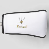 Personalisierte Darts/Monogramm Golf Headcover (Vorderseite)