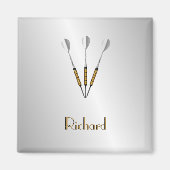 Personalisierte Darts/Monogramm Magnet (Vorne)