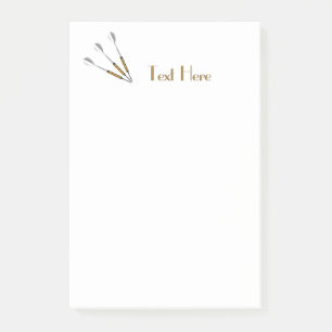Personalisierte Darts / Monogramm Post-it Klebezettel