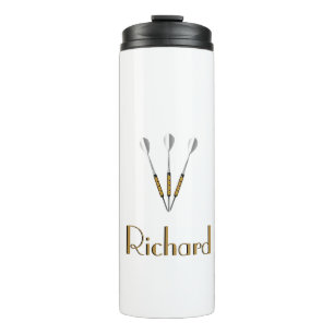 Personalisierte Darts/Monogramm Thermosbecher