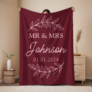 Personalisierte Decke als Geschenk für frisch Verm