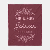 Personalisierte Decke als Geschenk für frisch Verm (Vorderseite)