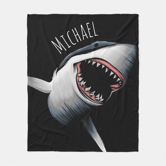 Personalisierte Decke aus Weißhais (Vorderseite)