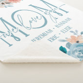 Personalisierte Decke für die Mama mit Blume aus R Sherpadecke (3/4)