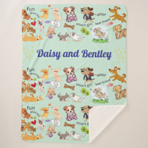 Personalisierte Decke für Kinder & Haustiere aus F Sherpadecke