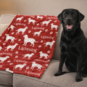 Personalisierte Decke für Labrador Retriever Schwa