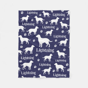 Personalisierte Decke für Labrador Retriever Schwa