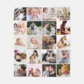 Personalisierte Decke mit 20-Foto-Collage (Vorderseite)