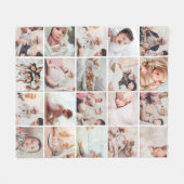 Personalisierte Decke mit 20 Fotos (Vorderseite (Horizontal))