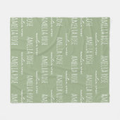 Personalisierte Decke mit Namen als Geschenk für n (Vorderseite (Horizontal))