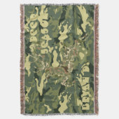 Personalisierte "DEER Season" Camouflage Blanket Decke (Vorderseite Vertikal)