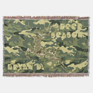 Personalisierte "DEER Season" Camouflage Blanket Decke