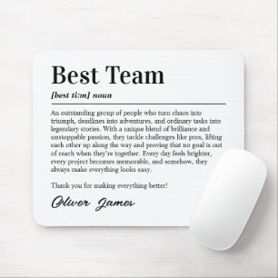 Personalisierte Definition der besten Team-Büro Da Mousepad