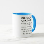 Personalisierte Definition des chirurgischen Onkol Tasse (VorderseiteRechts)