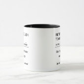 Personalisierte Definition für pensionierte Englis Tasse (Zentrum)