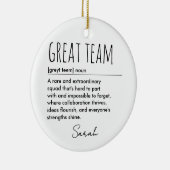 Personalisierte Definition von Großteams Keramik Ornament (Rechts)