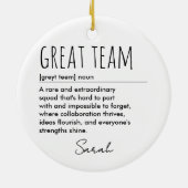 Personalisierte Definition von Großteams Keramik Ornament (Hinten)