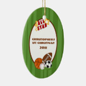 Personalisierte Dekoration Alle Sterne Grün (Rechts)