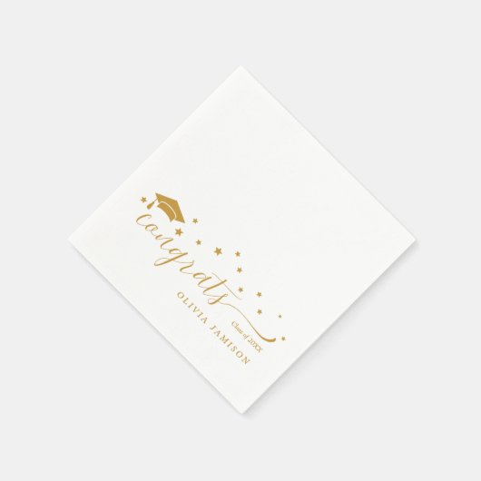 Personalisierte Dekoration der Graduationspartei 2 Serviette (Ecke)