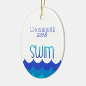 Personalisierte Dekoration für Schwimmer (Links)