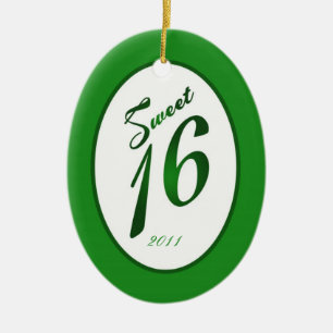 Personalisierte Dekoration Sweet 16 Green