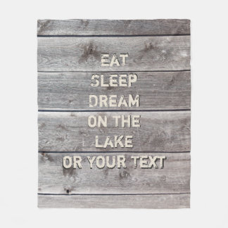 Personalisierte Dekorationsideen des Lake House, T Fleecedecke